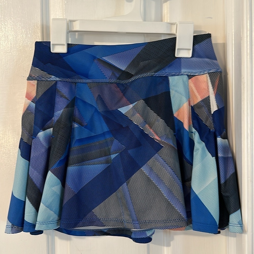 Women’s Athleta Electric Geo Speed Pleated Golf Tennis Skirt Skort Size XS